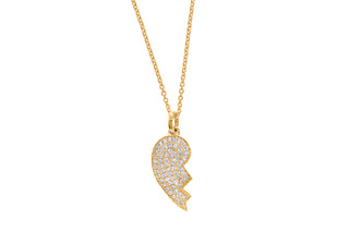 Diamond Half Heart Necklace